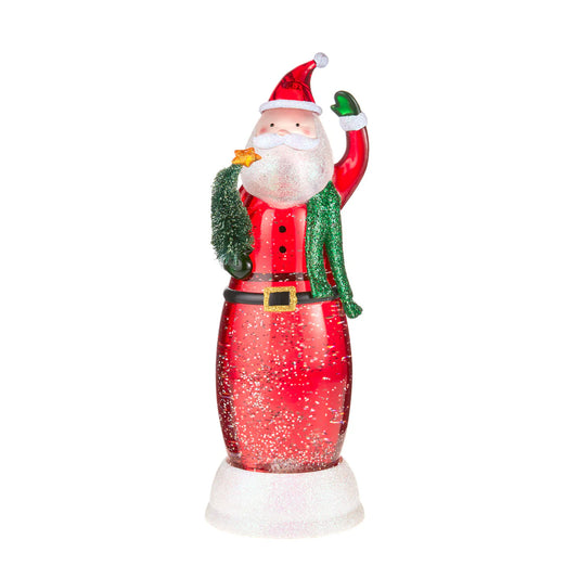 Santa with Tree LED Lamp