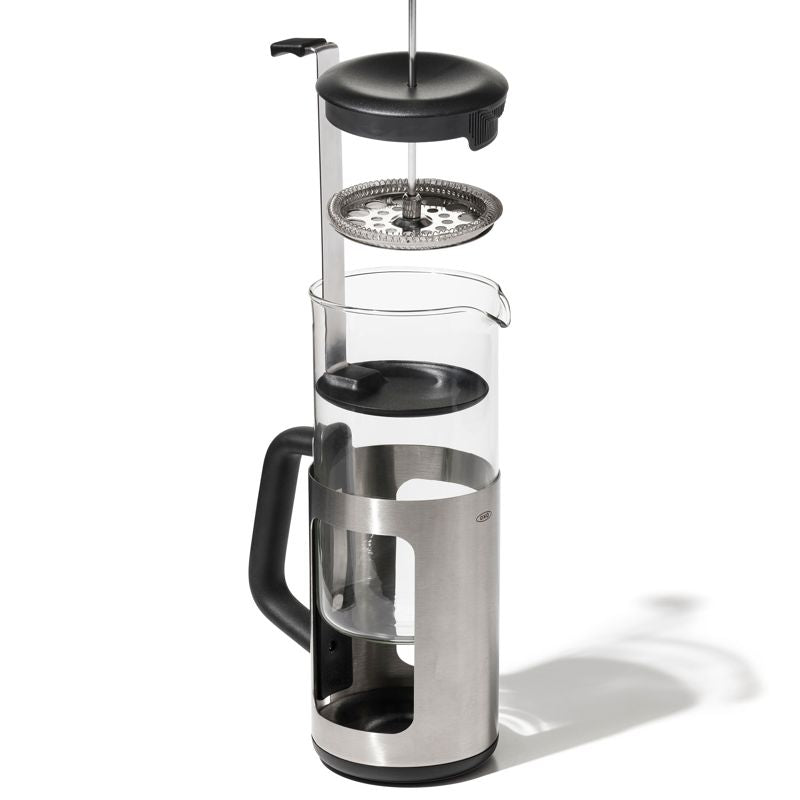 BREW 8-cup French Press with GroundsLifter