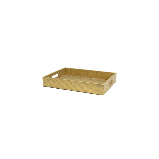 Diamonds Rectangular tray Gold