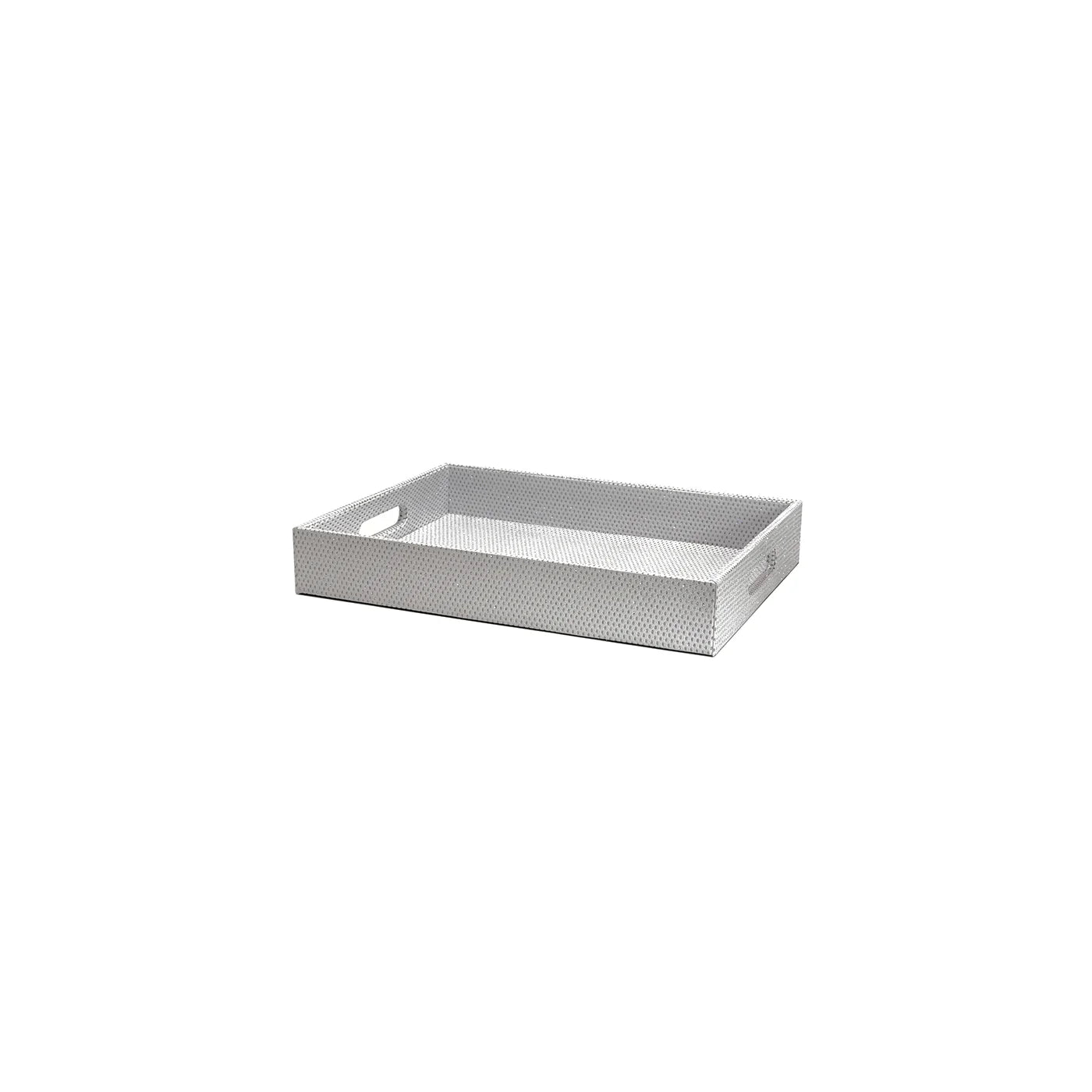 Diamonds Rectangular tray,Silver