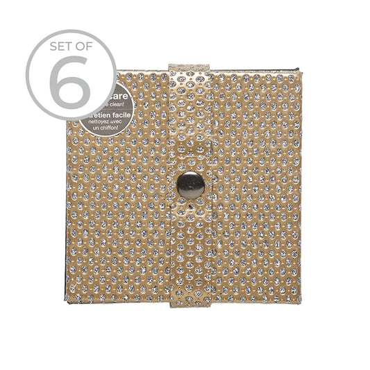 Diamonds Coaster Set Of 6 Gold