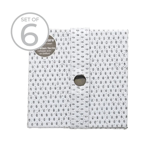 Diamonds Coaster Set Of 6 Silver