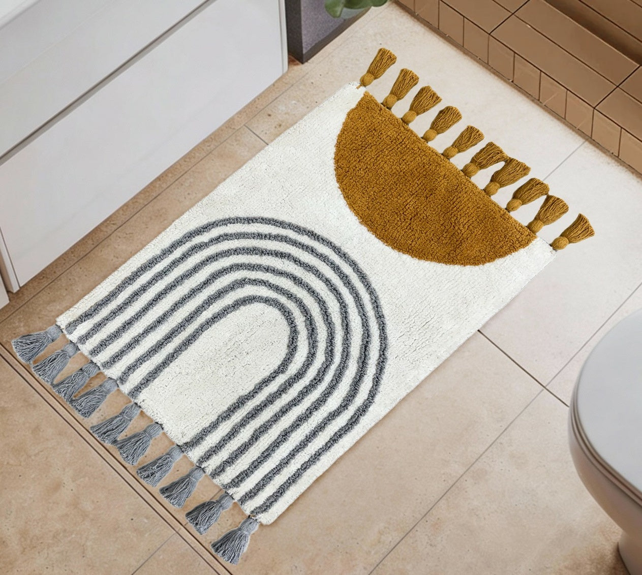 SOLINA BATH MAT 100% COTTON 20" X 30"