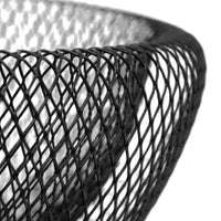 Mesh Double Wall 9.5" Diameter Black Bowl