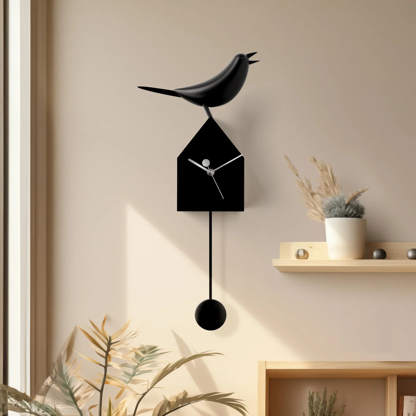 Motion Birdhouse Clock