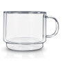 Double Wall Empilable Stackable Mug 450ml, Set of 2