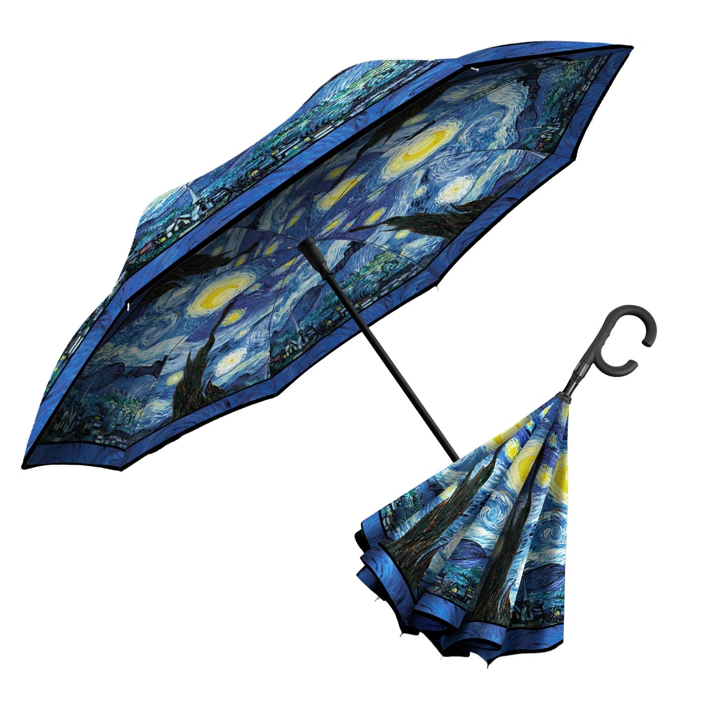 van Gogh Reverse Inverted Umbrella