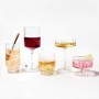 Ribbed Clear Old Fashion Glass 340 ml, Set of 4