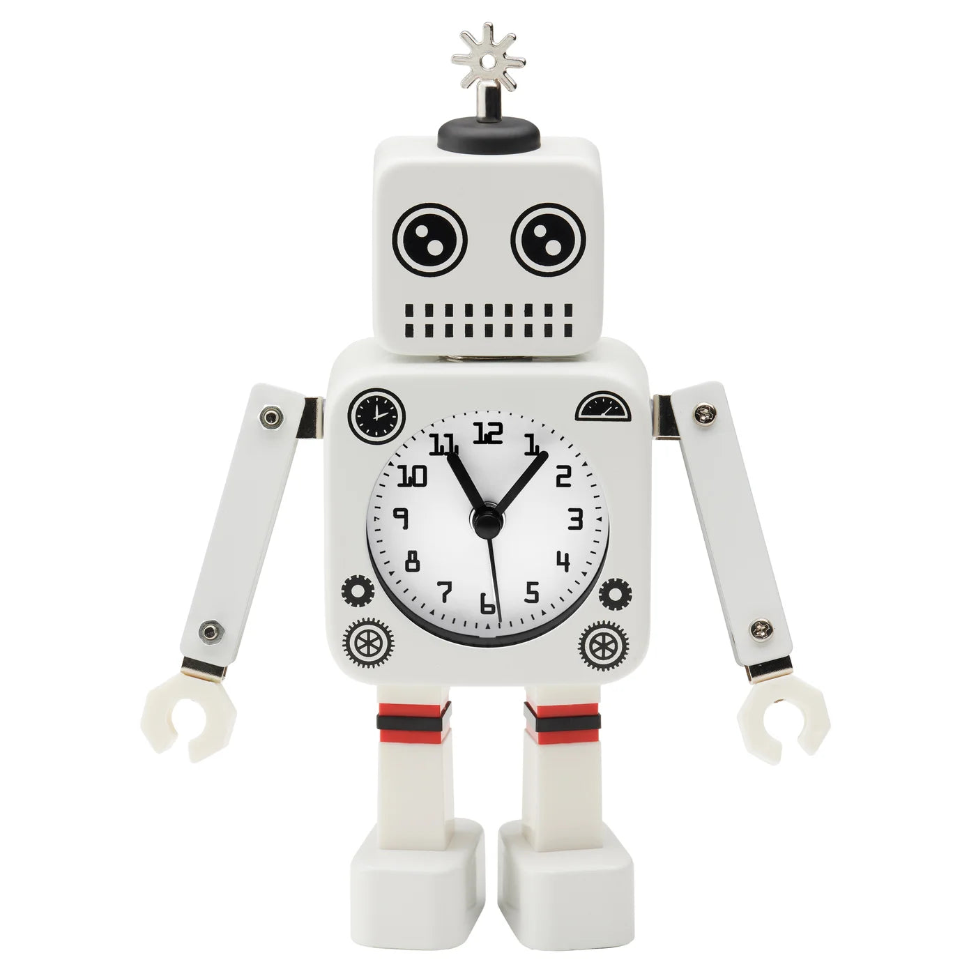 Robot Alarm Clock - White