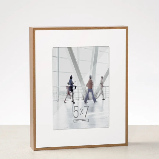 Boulevard Walnut Veneer 5x7 Inch Photo Frame with Matte