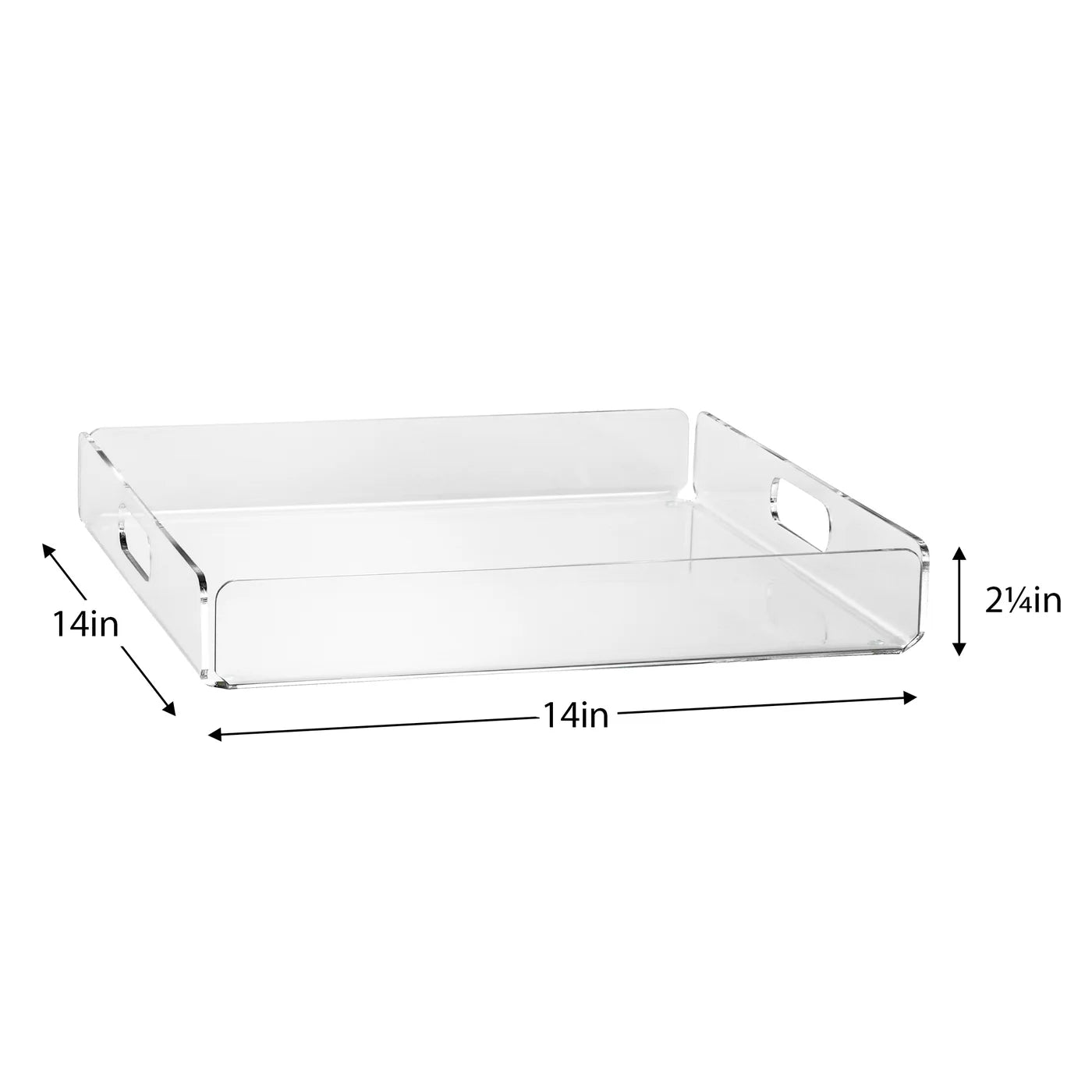 Lucite Acrylic 14x14" Square Tray