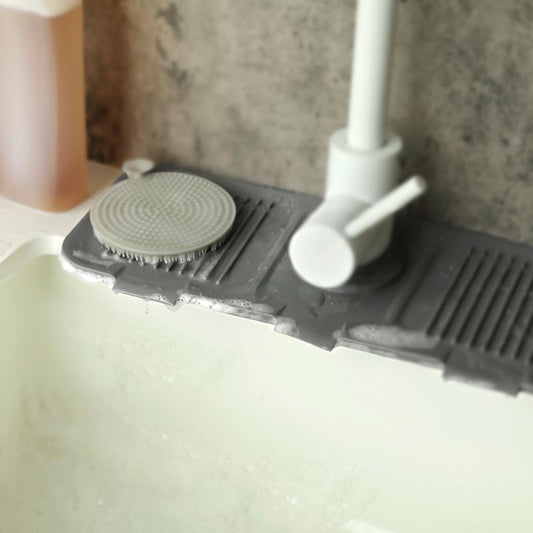 Silicone Faucet Splash Guard Grey