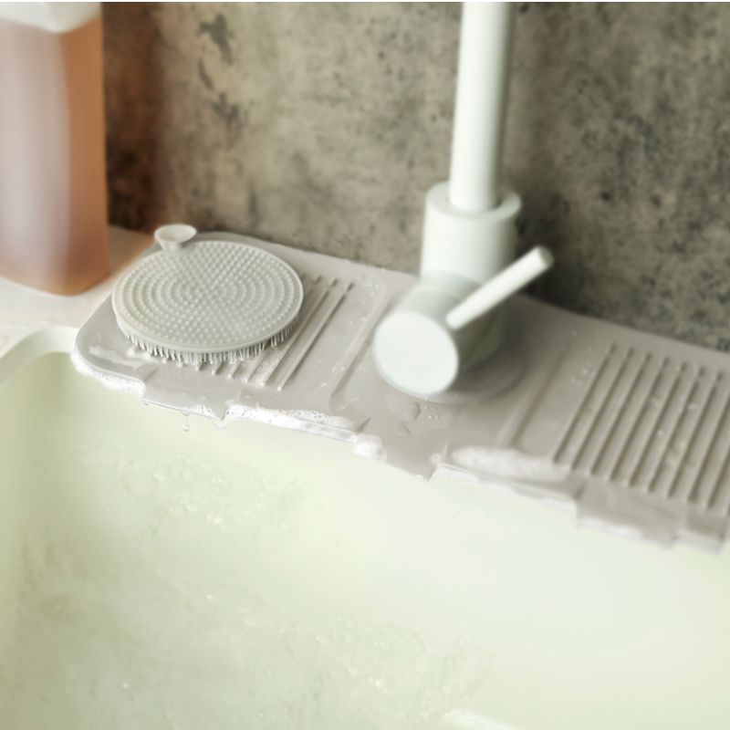 Silicone Faucet Splash Guard White