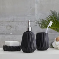 Gem 3pc Bath Set grey