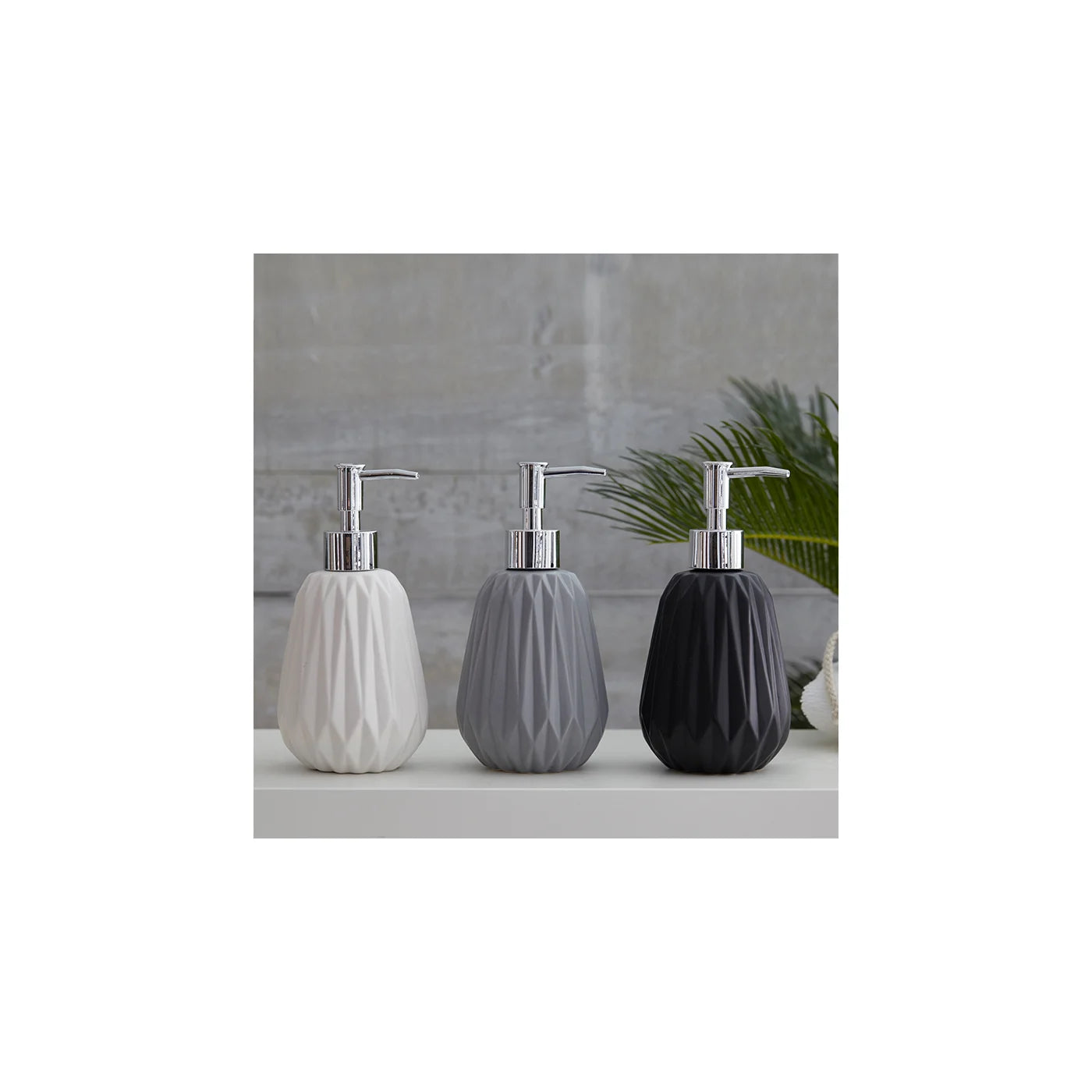 Gem 3pc Bath Set grey