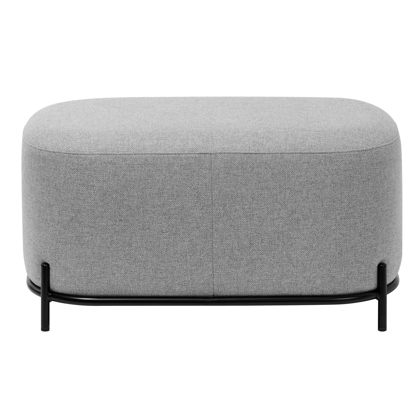 Pender Pin Leg Upholstered Short Bench - Grey