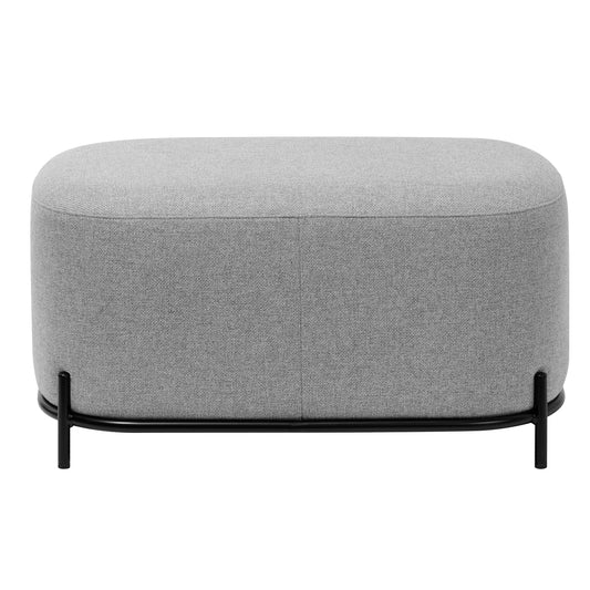 Pender Pin Leg Upholstered Short Bench - Grey