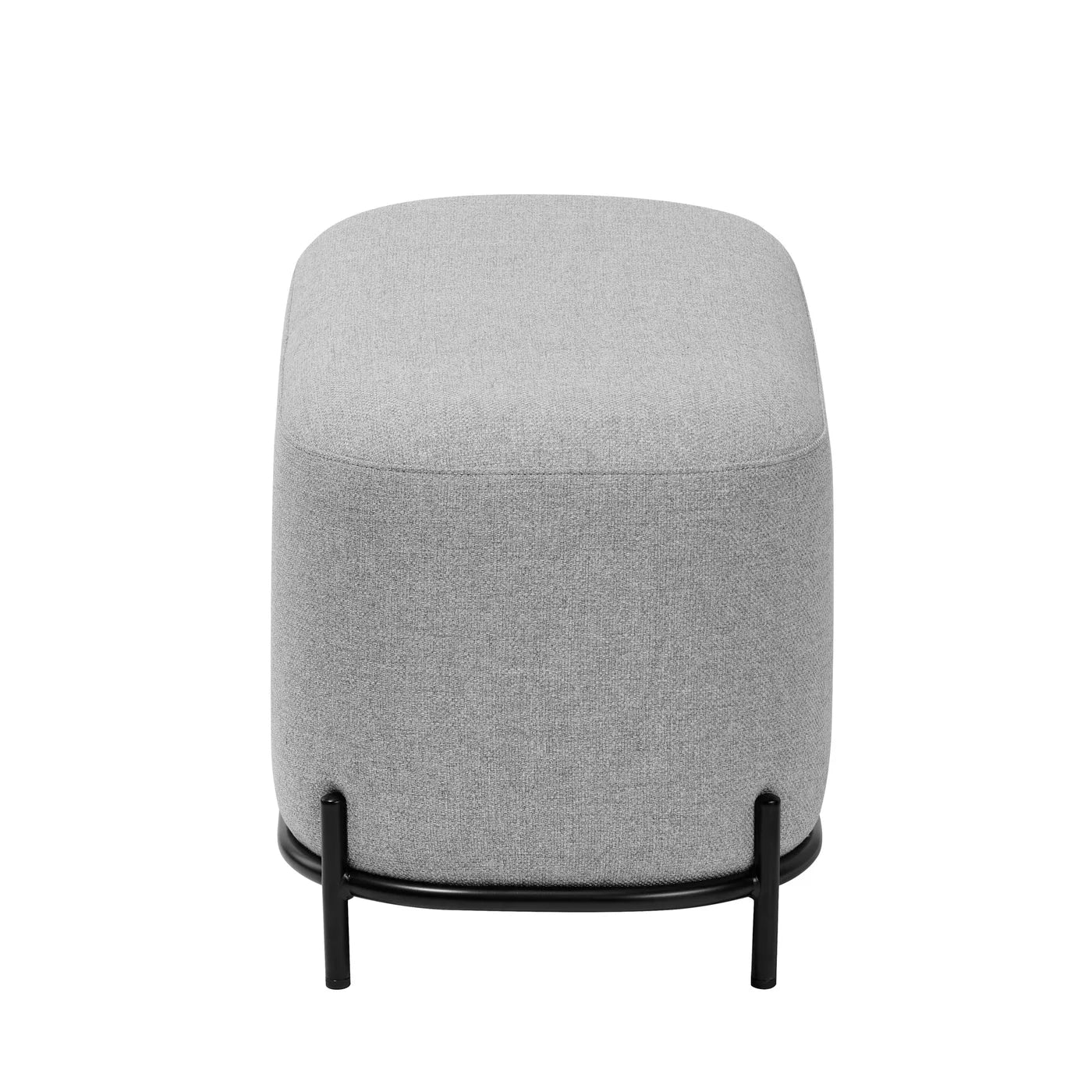 Pender Pin Leg Upholstered Short Bench - Grey