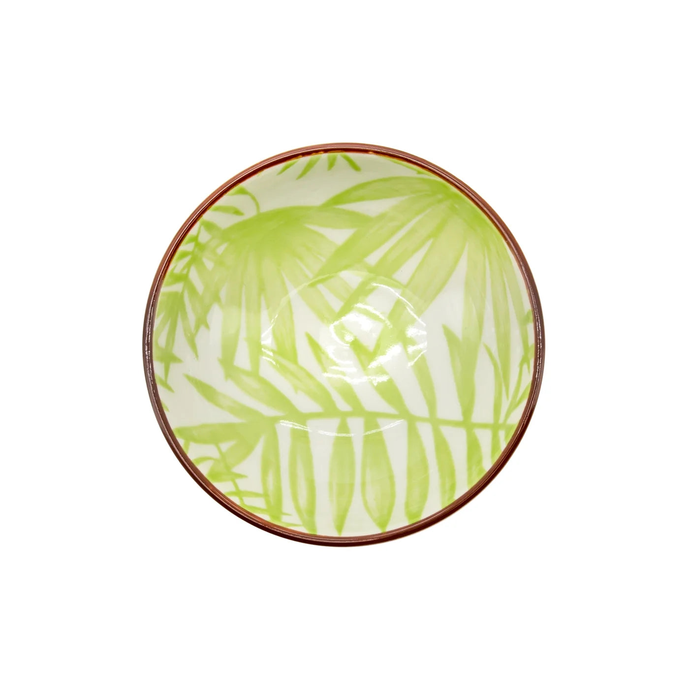 Kiri Porcelain 3" Diameter Sauce Dish - Palm Leaf