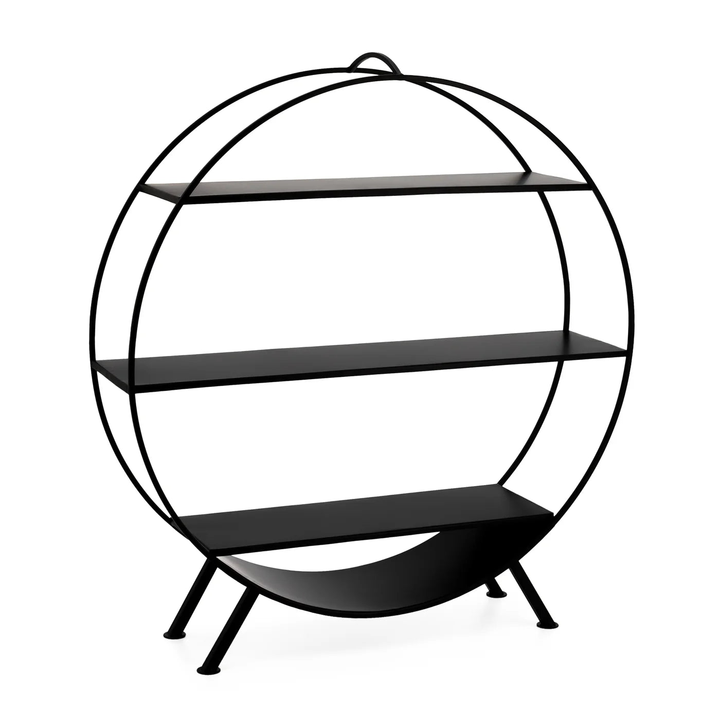 Ring Round Metal 22h" Standing Shelf