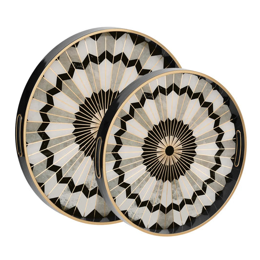 Savoy Gold Trim tray large