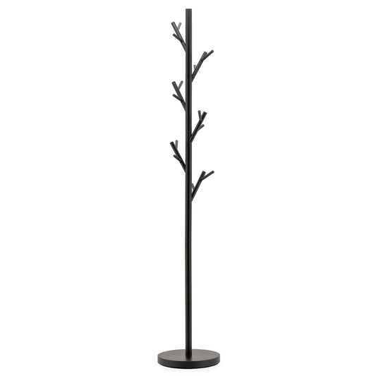 Branch Black Metal Standing Coat Rack