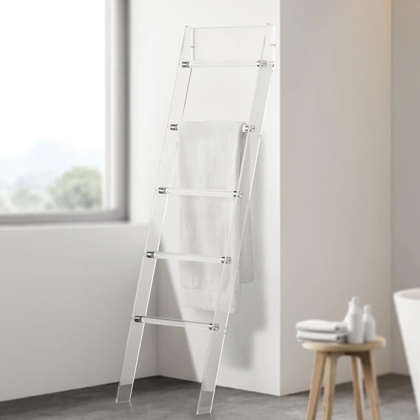 Acrylic Ladder Towel Rack