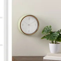 Oliver 9d" Retro Green Wall Clock