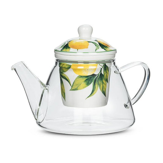 Lemon Tree Teapot & strainer , 24oz