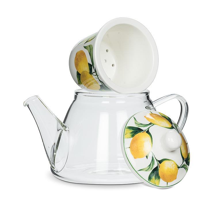 Lemon Tree Teapot & strainer , 24oz