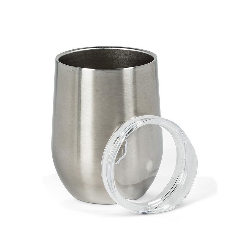 Insulated Wine Tumbler Silver