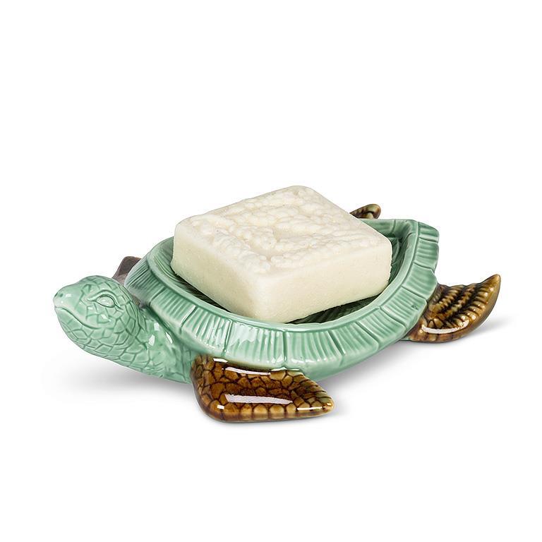 Tortoise Soap Dish-Grn-6"L