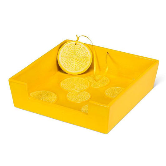 Square Lemon Slice Napkin Holder