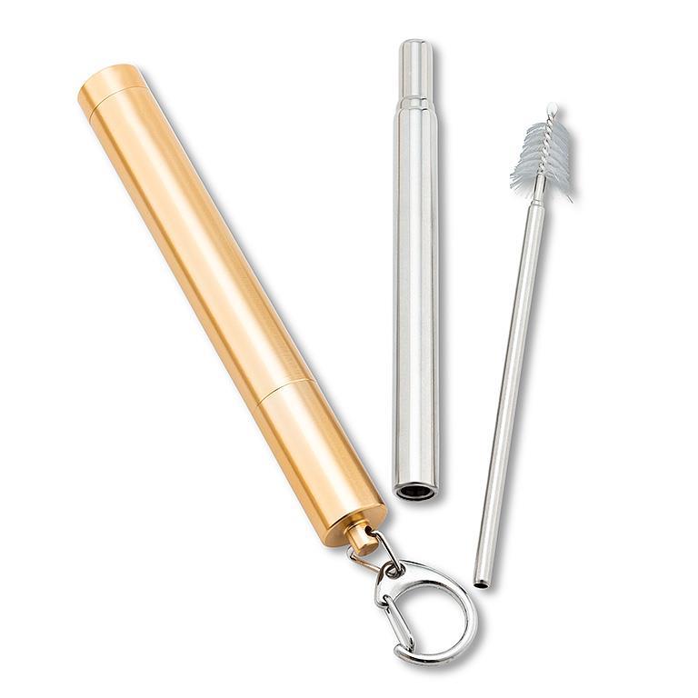 Collapsible Straw & Brush in Tube