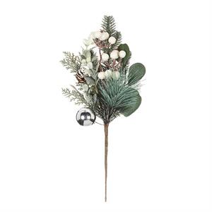 Pine,Eucalyptus & Wht Berries Pick-14"H