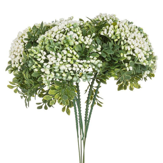 Floral Buds 5 Spray Bouquet  White