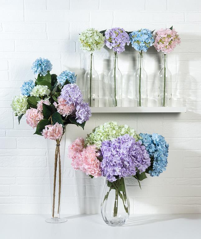 Single Real Touch Hydrangea Bloom