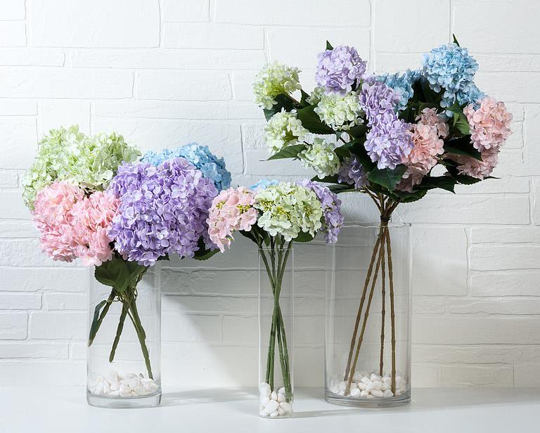 Single Real Touch Hydrangea Bloom
