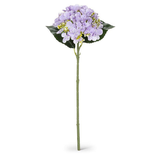 Single Real Touch Hydrangea Bloom Purple