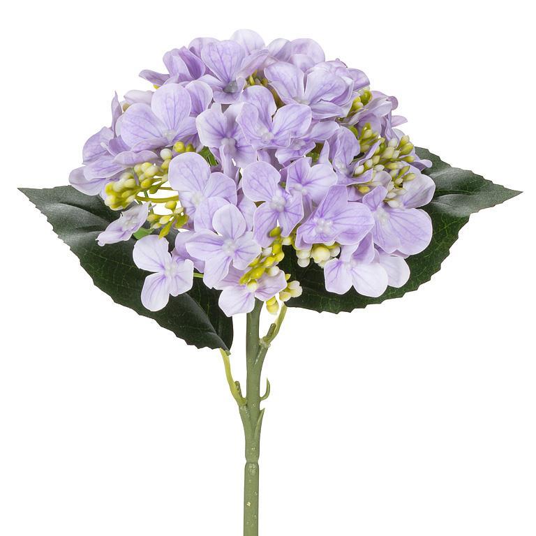 Single Real Touch Hydrangea Bloom Purple
