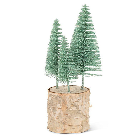 Glitter Brush Tree Trio