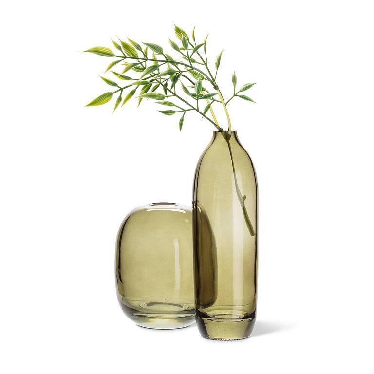 Medium Barrel Bud Vase Green