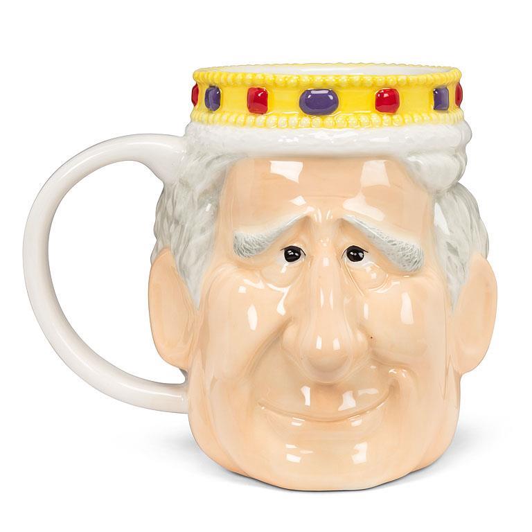 King Charles Shaped Mug-4.5"H(16oz)