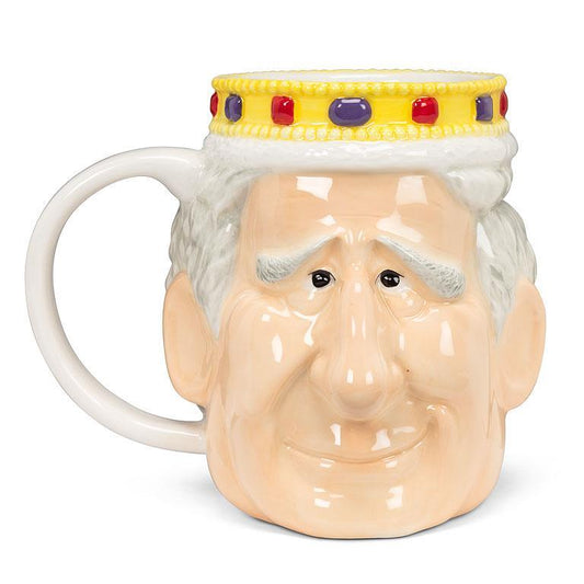 King Charles Shaped Mug-4.5"H(16oz)