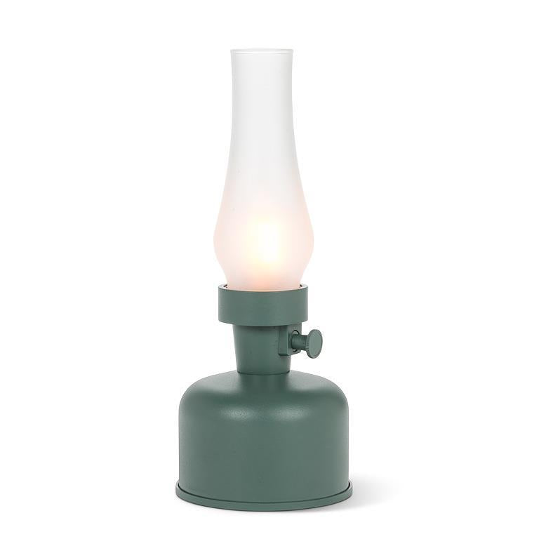 Lantern LED Lamp with Chimney green