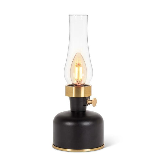 Lantern LED Lamp with Chimney Black