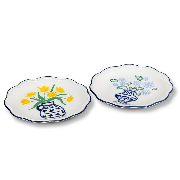 Floral in Vase Small Plate