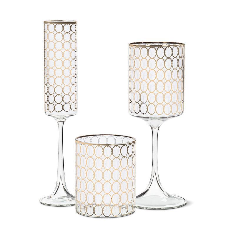 Wine Glass with Rings