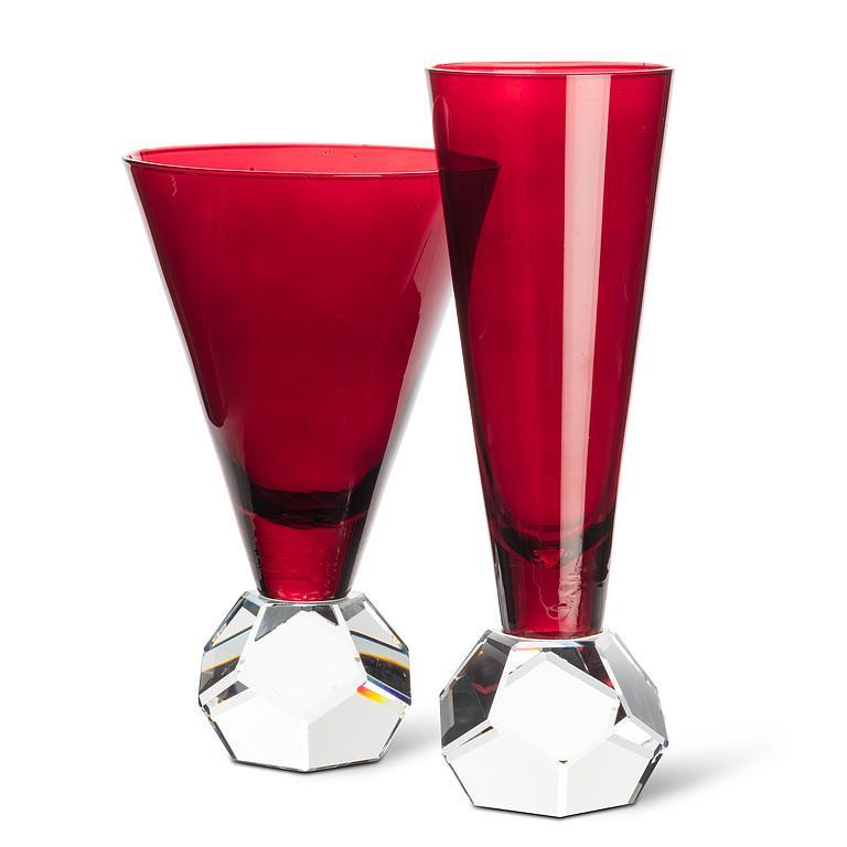 Wine Glass with Crystal Base