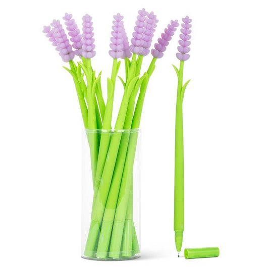Wobbly Lavender Pen-9"H